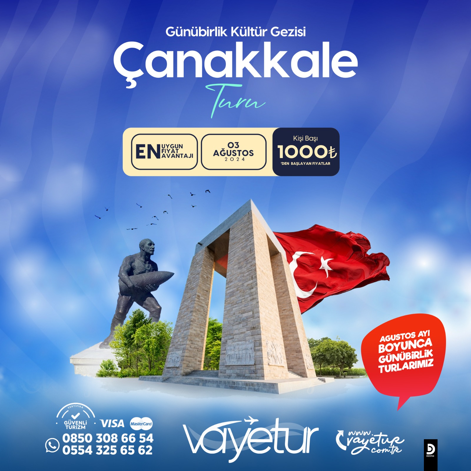 Günübirlik Çanakkale Turu